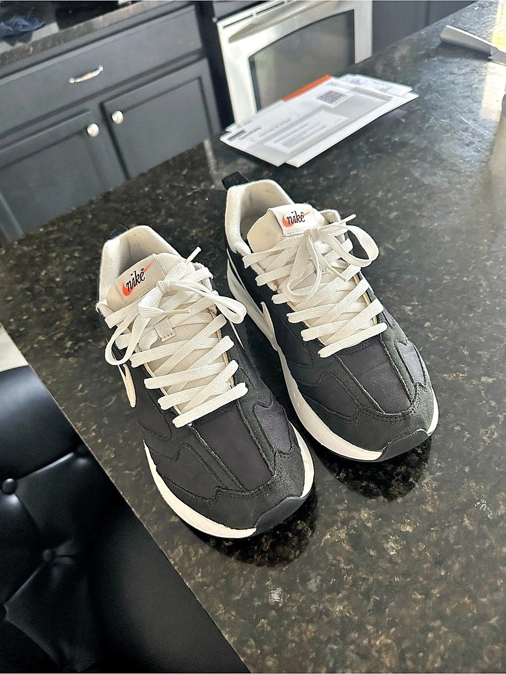 Nike Air Max Dawn Black & White Sneakers